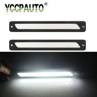 YCCPAUTO High Power COB DRL Flexible Waterproof Car LED Daytime Running Light Fog Lamp Pure White Auto Light bar 12V Universal