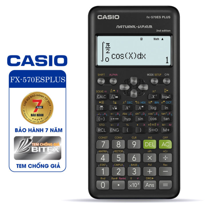Đặc tính nổi bật của máy tính Casio FX-570ES PLUS là dễ dàng sử dụng và hiệu suất tuyệt vời. Với khả năng tính toán đa chức năng, bạn sẽ không còn phải bận tâm về sự chính xác của bất kỳ phép tính nào nữa.