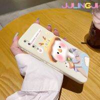 Jlingji เคสปลอกสำหรับ Samsung A7 2018 A7 2016การ์ตูนน่ารักเคสขอบซิลิโคนของเหลวนิ่มแบบดั้งเดิมลายเป็ดน้อยเคสป้องกันกล้องคลุมทั้งหมดเคสฝาครอบเคสนิ่มด้านหลัง