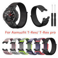 HotNylon สายคล้องคอสำหรับ Huami Amazfit T-REX สมาร์ทนาฬิกาผู้หญิงผู้ชายสร้อยข้อมือสำหรับ Amazfit T-Rex T-Rex Pro สายรัดข้อมือ Correa