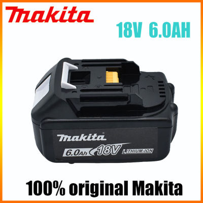 6.0Ah 18โวลต์ Makita ออริจินอลแอลอีดีแบตเตอรี่ลิเธียมไอออนแทนที่ BL1860B BL1850 BL1860