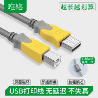 Viger USB สายการพิมพ์แบบสาธารณะต่อสาธารณะทองแดงสองสีปราศจากออกซิเจนป้องกันสองชั้น USB มาตรฐาน 2.0 สายการพิมพ์