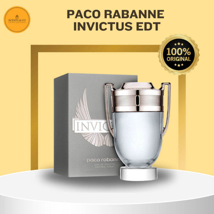 ORIGINAL Paco Rabanne Invictus For Men EDT 50ML | Lazada