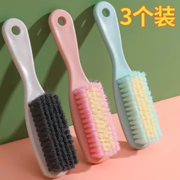 Plastic Clothes Washing Scrub Brush with Handle Small Cleaning