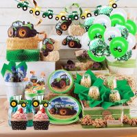 【CW】 Theme Happy Birthday Tractor Engineering Children  39;s Decoration