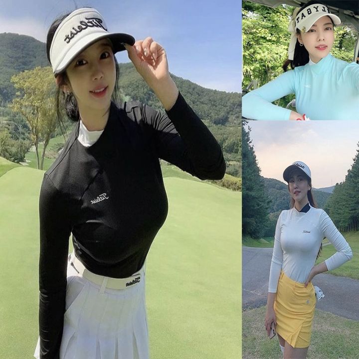 honma-footjoy-amazingcre-w-angle-utaa-mizuno-golf-womens-high-end-slimming-clothes-new-long-sleeved-tops-golf-clothing