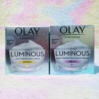 แท้ ฉลากไทย แพ็คคู่ Day + Night cream 50g x 2 โอเลย์ สูตรผิวใส Olay Luminous เดย์ครีม ไนท์ครีม