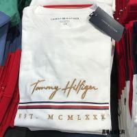 原装 正品代购汤米 tommy hilfiger短袖T恤男装白色打底衫圆领纯棉半袖