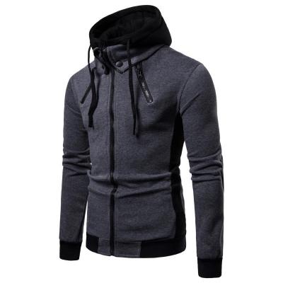 2022 New Men Hoodie Zipper Spring Autumn Casual Sweatshirt Mens Hooded Scarf Collar Fashion Outwear Slim Fit Hoodies Male Hoody