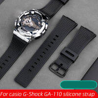 kuiwer ซิลิโคนสำหรับผู้ชาย16มม. สำหรับ Casio GA-110 G-Shock GM-110GB อุปกรณ์สายรัดนาฬิกายางซิลิโคน GA-110 GA-100 GA-120เรซิ่น