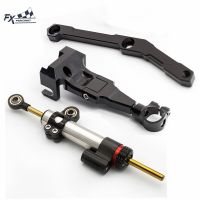 CNC Steering Damper Stabilizer Safety Mounting Kit Bracket For Yamaha MT09 MT-09 FZ09 FZ-09 2013-2020 2019 2018 2017 2016 2015