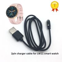 ✶ Wysokiej jakości magnetyczny przewód kabel danych do ładowania dla LW11 Smart Watch smart Watch bransoletka 2Pin czarne kable ładowarka sieciowa