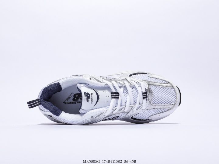 รองเท้านิวบาลานซ์-530-white-silver-navy-size-36-45-รองเท้าผ้าใบผช-รองเท้าผ้าใบผญ-รองเท้าแฟชั่น-รองเท้าลำลอง-ใส่สบาย-ยืดเกาะได้ดี-60-มีเก็บปลายทาง-01
