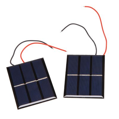 2 pcs 1.5V 400mA 80x60mm Micro-Mini Power Solar Cells For Solar Panels - DIY Projects - Toys - Battery Charger