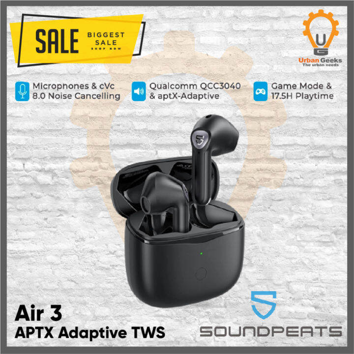 Soundpeats Air3 Tws Aptx Adaptive True Wireless Earbuds Lazada Indonesia 8940