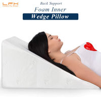 Bed Wedge Pillow For Sleeping with Foam Lower Back Pain Support  Sleep Apnea Pillow Acid Reflux Anti Snore