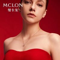 สร้อยเงินแท้ สร้อยคอเงินแท้ vivienne westwood 2022 New McLon/Mancar สร้อยคอนิ้วชี้สร้อยคอหญิง clavicle douyin same light Light Luxury จี้