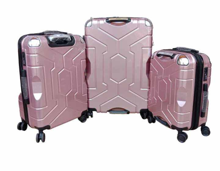 20''24'' 28'' 3 Piece Set Suitcase ABS Lightweight Trolley Expandable
