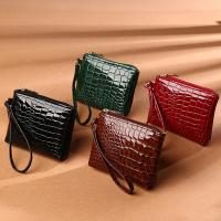 QianXing Shop Fashion Women Crocodile Pattern Mini Zipper Pure Color Bag Trendy Coin Purse Women