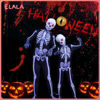 【ELALA】Halloween เด็กชุดลายโครงกระดูก Skeleton เกมสยองขวัญเด็ก Party ชุดคอสเพลย์ผู้หญิง