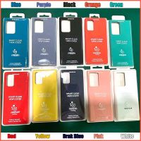 Samsung Note10 Note20 Note 20 Ultra 4G 5G Note 10+ Casing Internal Flocking Liquid Silicone Soft Protective Case เคสโทรศัพท์ - WITH LOGO