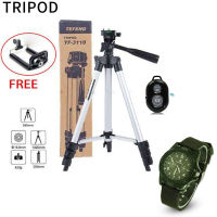 Tripod 3110 3 - ขาตั้งกล้อง 3 ขา พร้อม รีโมทควบคุมบลูทูธ + ถุงใส่ขาตั้งกล้อง + mobile adapter พร้อม S530 หูฟังบลูทูธ ฟรี