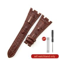 “：{ Cow Leather Watch Strap For AP Royal Oak Offshore Ap15710 15703 15706 26470 26170 26133 26471 26474 Sweatproof Folding Buckle