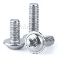 M3 Flanged Phillips Button Head Machine Screws 304 Length 4-30mm