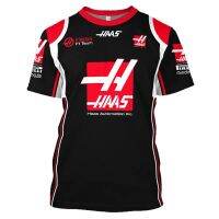 Haas F1 New 2023 T-shirt Formula One Racing 3d Print Street Clothing Mens And Womens Sports Fashion O-neck T-shirt Childrens T-shirt Jersey fashion T-shirt