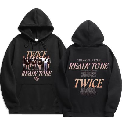 Twice Merch Hoodie Album READY TO BE Hoodies Mina Clothes Autumn Pullovers Men Korean Fashion Y2k Sweatshirt Size XS-4XL