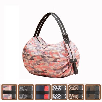 Big Size Large Tote Reusable Polyester Portable Shoulder Bag Folding Shopping Toto bags