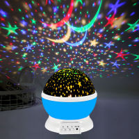 LED Galaxy Projector Star Moon Night Light for Kids Room Sky Rotating Bedroom Decor Neon Light Baby Lamp Atmosphere Table Lamp