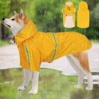 ? My Lifes ? เสื้อกันฝน Pet ใหม่ เสื้อกันฝนสไตล์ Dog Cloak เสื้อผ้าสุนัขสะท้อนแสง เสื้อกันฝน Hooded สำหรับสุนัข