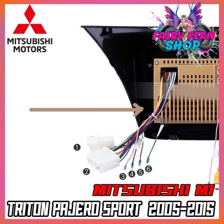 ปลั๊กตรงรุ่นจอแอนดรอย-mitsubishi-m1-triton-pajero-sport-2005-2015-รุ่นแถมจอติดรถไม่ต้องต่อสาย-16pin-andriod-ปลั๊กวิทยุ-ไม่ต้องตัดสายให้เสียเวลา