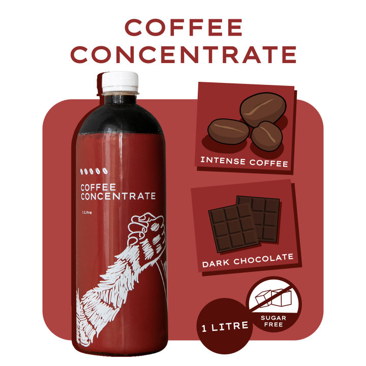 [Brave Roasters] กาแฟ Concentrate เข้มข้น - 1 ลิตร (นำไปผสมทำเป็นเมนูกาแฟต่างๆได้ง่ายๆ)