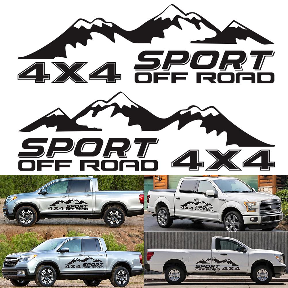 Any Truck 4x4 Vinyl Decals Rear Bed Off Road Stikers Mountains all terrain dirt