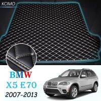 Alas Bagasi Mobil หนังสำหรับ BMW X5 E70ท้ายรถ2007-2013แผ่นรอง X5แผ่นรองกระโปรงหลังรถแผ่นส่งสินค้า E70 BMW หางแผ่นปูรถยนต์2012 2010