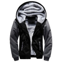 2022ใหม่ผู้ชาย Hoodies ฤดูหนาวหนาขนแกะซิปผู้ชาย Hoodies Coat Sportwear ชาย Streetwear Hoodies เสื้อผู้ชาย4XL 5XL