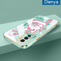 เคส Dienya สำหรับ Vivo V23e 5G เคส Y75 V23E ลายการ์ตูนน่ารักดีโชคดีใหม่กรอบสี่เหลี่ยมชุบซิลิก้าเจลนิ่มกันกระแทกเคสมือถือรวมเลนส์กล้องถ่ายรูปฝาครอบป้องกัน