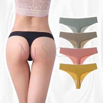 Womens Panties Silk Satin T-back Knicker Lingerie G-string Thong