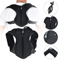 New Inflatable Orthotics Back Fracture Support Belt Adjustable Upper Back Shoulder Posture Corrector Manual Inflation Breathable