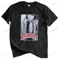 ผู้ชายที่มีคุณภาพสูงเสื้อยืดผู้ชายผ้าฝ้ายท็อปส์ Backwoods ทื่อวัชพืชสหรัฐหน้าจอพิมพ์เสื้อยืดออกแบบท็อปส์ประเดิมสีดำผู้ชายเสื้อยืดยูโรขนาด