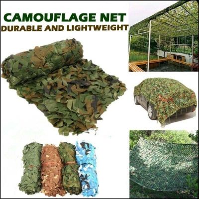 5x6m/1.5x3m Military Camouflage Net Camo Net Ultralight Car Camping Garden Tent Tarp Awning Sun Shelter Filet Camouflage Mesh