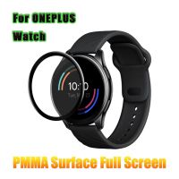 ☃✜ PMMA ochronna przezroczysta folia do zegarka Oneplus Smartwatch ochraniacz ekranu 3D zakrzywiona pełna miękkie etui na jeden Plus