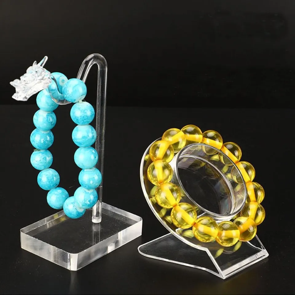 VRTGFE Clear Bracelet Display Rack Acrylic Convenient Display Props Durable Creative  Jewelry Holder