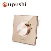100W In Wall Stereo Speaker Volume Control with Impedance MatchingWall Mount Rotary Volume Control Knob on wall speaker switch