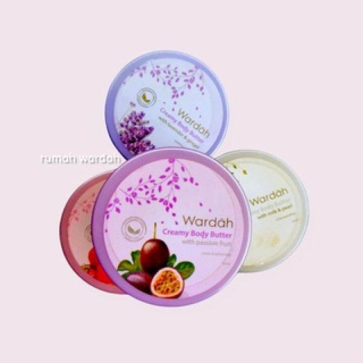 Wardah Creamy Body Butter 50 ml Membantu melembabkan dan melembutkan