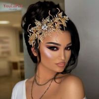 【hot】✵◕  YouLaPan HP380 Alloy Headband Wedding Hair Accessories Rhinestone Bridal Headwear Jewelry Piece