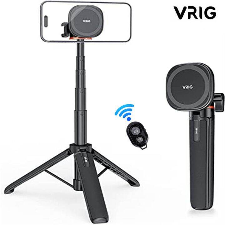 Vrig Extend Selfie Stick Tripod with 1/4" Tripod Mount Cell Phone Tripod Stand