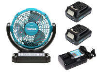 Makita CF101DZ พัดลมไร้สายพร้อมแบตตารี่ 12V 1.5Ah x 2ก้อน + แท่นชาร์ต DC10WD สามารถหมุนขึ้น-ลง และซ้าย-ขวาได้